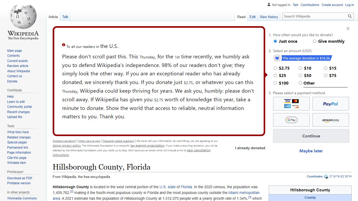 Hillsborough County, Florida - Wikipedia